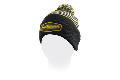 Haltech Stripe beanie with pom pomSize: One size fits all., Merch - HT-301019