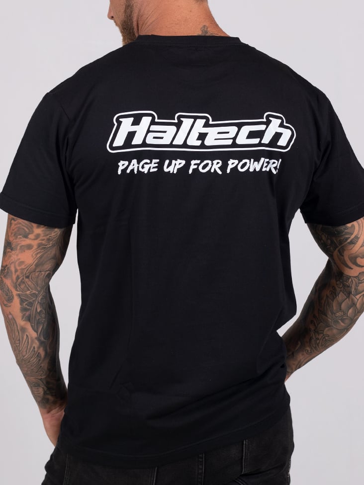 Haltech "Classic" T-Shirt BlackSize: Small, Merch - HT-301640BS