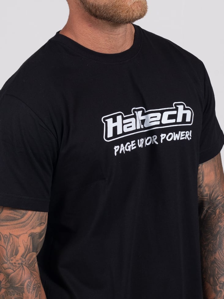Haltech "Classic" T-Shirt BlackSize: Small, Merch - HT-301640BS