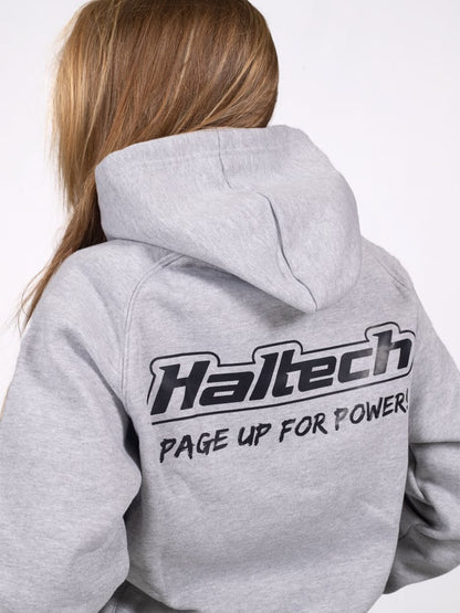 Haltech "Classic" Hoodie GreySize: Large, Merch - HT-301910GL