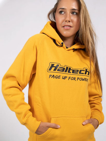 Haltech "Classic" Hoodie YellowSize: Small, Merch - HT-301910YS