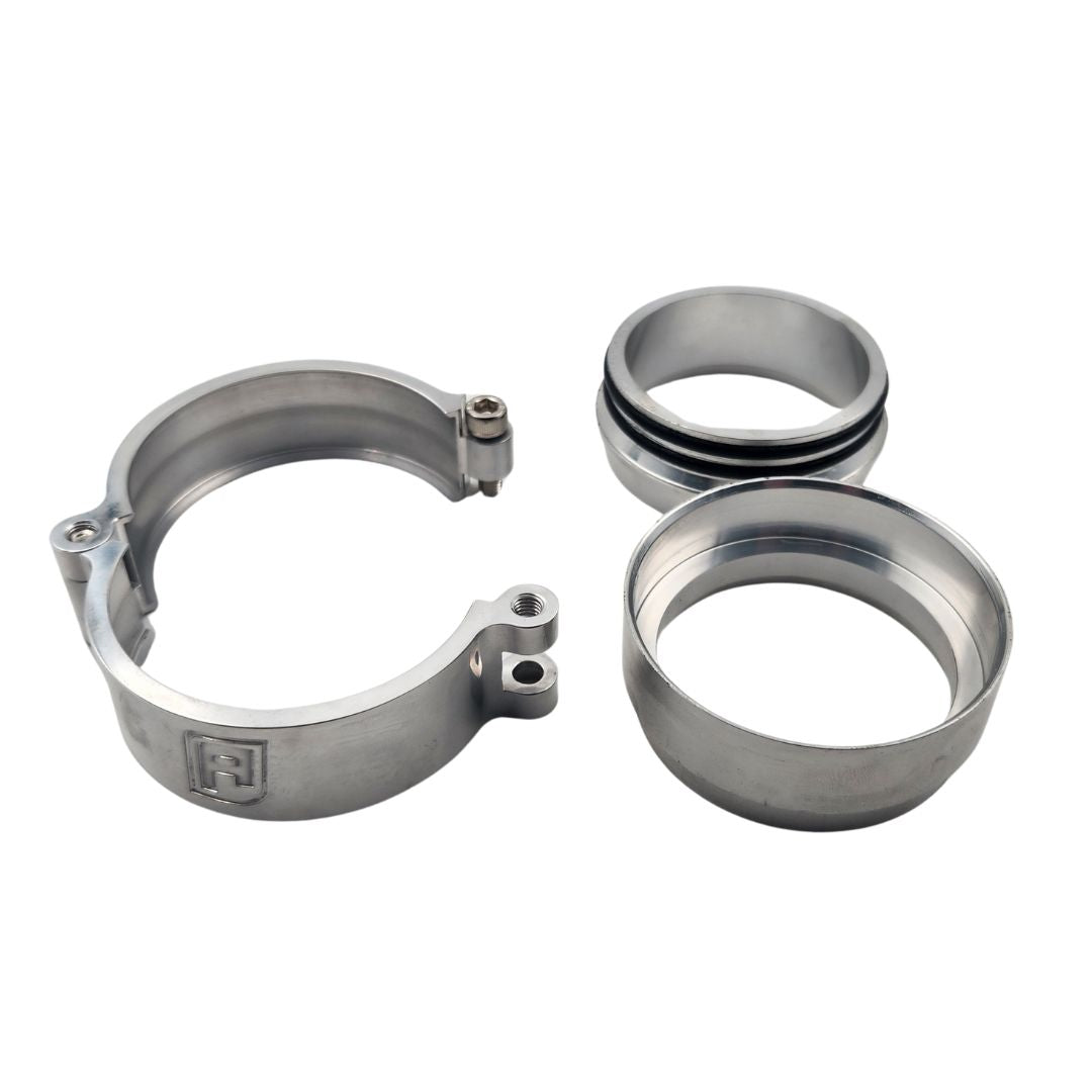 Aeroflow Aluminium Intercooler Pipe Clamp 2-1/2" Polished - AF25-2500