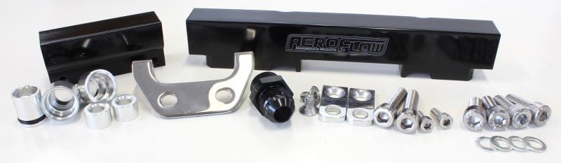 Aeroflow Billet Fuel Rail - S4-5 RX7 (black) - AF64-2013BLK