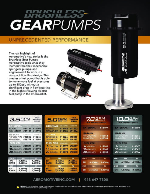 Aeromotive 3.5 GPM Brushless In-Tank Fuel Pump Module - 18025