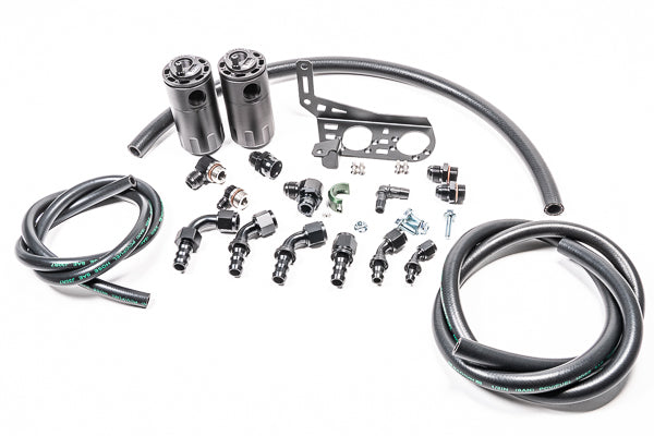 Radium Dual Catch Can Kit, Gallardo Lp, Fluid Lock - 20-0859-Fl - Radium Engine Oil Catch Can Kit