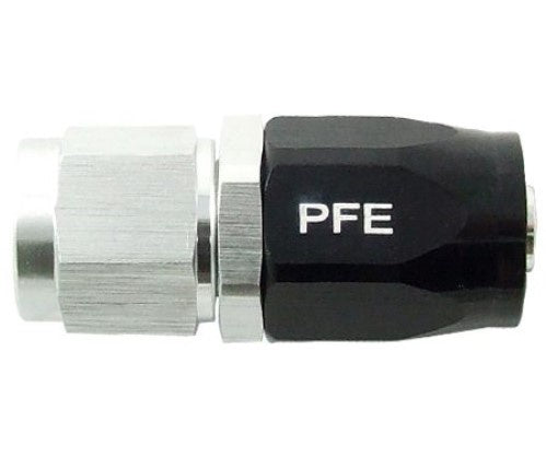 Proflow -16 Straight BLACK/SILVER Hose End