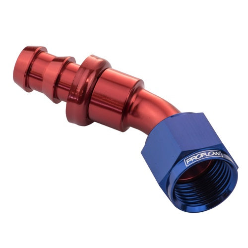 Proflow -10 45 Deg Pushlock Hose End