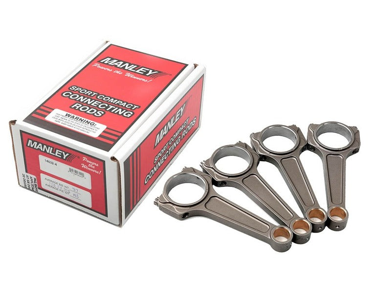 Manley 02+ Acura RSX 2.0 V-Tec (K20) Turbo Tuff Pro Series I-Beam Replacement Connecting Rod Set - 14404R6-4