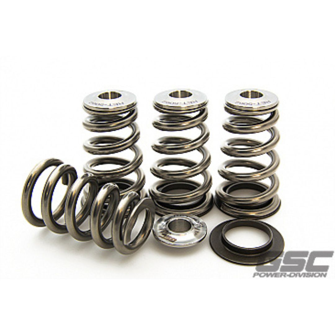 GSC P-D Mitsubishi 4B11T High Pressure Single Conical Valve Spring and Ti Retainer Kit - GSC5062
