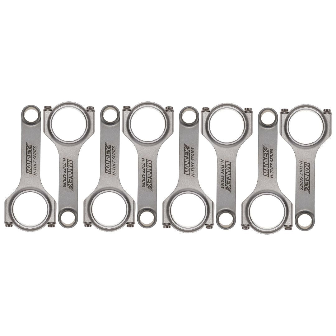 Manley Chevrolet LS 6.125 Length H Tuff Series Connecting Rod Set w/ ARP 2000 Bolts - 15051R-8