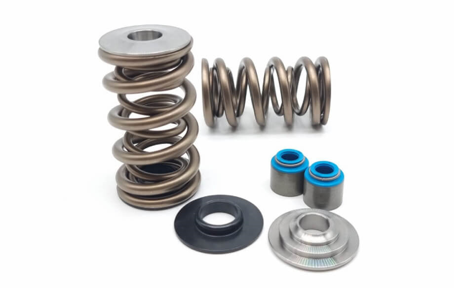 Kelford Cams LS Dual 1209X Springs, Ti Retainers, Locators & Stem seals - KVSLS1D-2