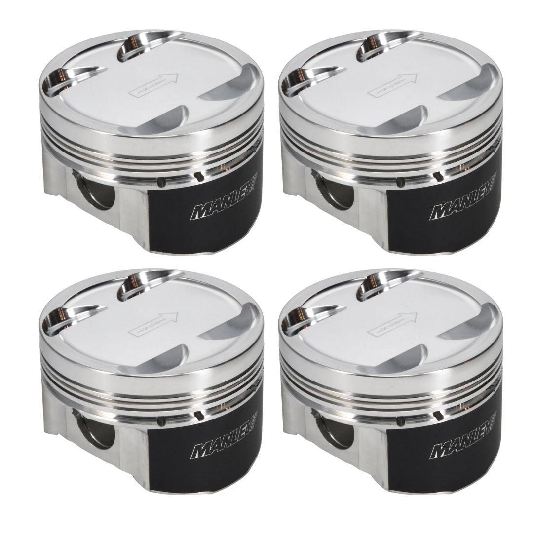 Manley Ford 2.0L EcoBoost 88mm +.5mm Size Bore 9.3:1 Dish Piston Set - 636005C-4