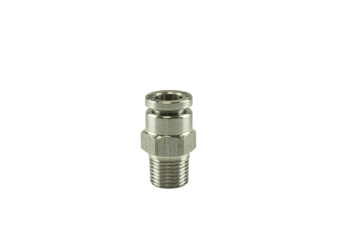 Turbosmart 1/8" NPT Straight Pushloc Fitting - SS - 1/4" - TS-0550-3053
